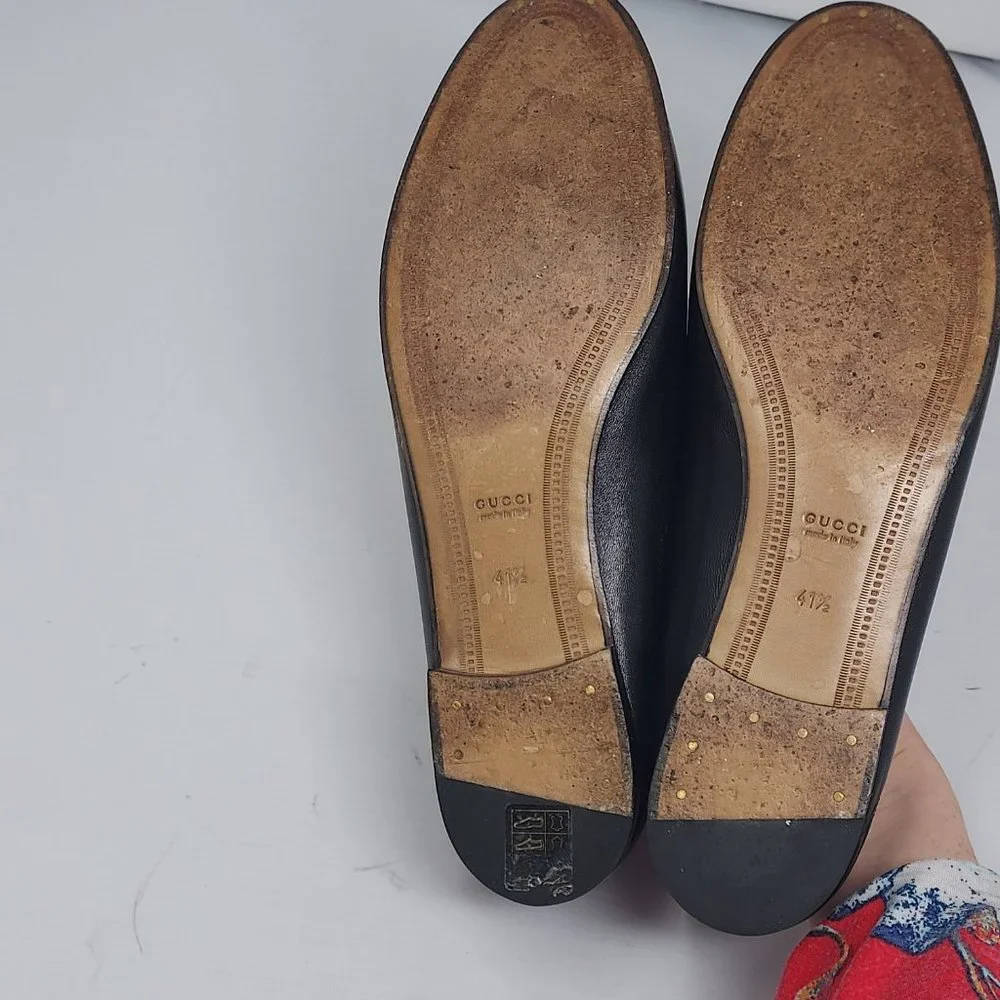 Gucci Jordaan Black Leather Horsebit Loafer - Picture 3 of 9